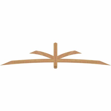 Ekena Millwork Davenport Timber Gable Bracket, Western Red Cedar, 108"W x 22"H x 1 1/2"D x 3 1/2"F, 5/12 Pitch GBW108X22X0204DAV00SWR